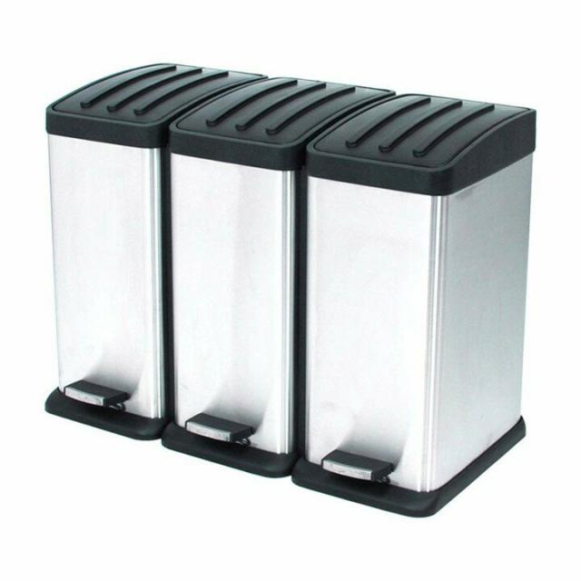 ゴミ箱 ステンレス ダストボックス 価格.com - おしゃれ 45L 3分別 45l