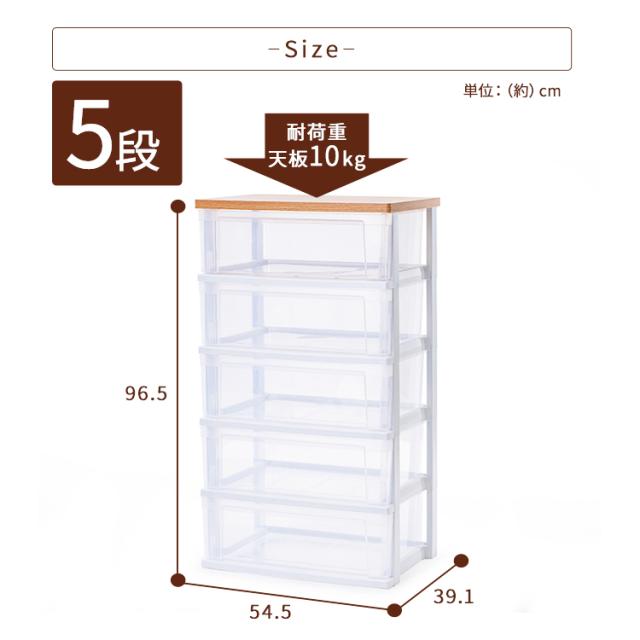 【2個セット】 チェスト たんす 棚 引き出し 引出し アイリスオーヤマ 収納ケース 収納ボックス チェスト 5段 ウッドトップチェスト NSW-545WT 収納ボックス 収納ケース 衣装ケース タンス クローゼット クローゼット 衣類収納 アイリスオーヤマ