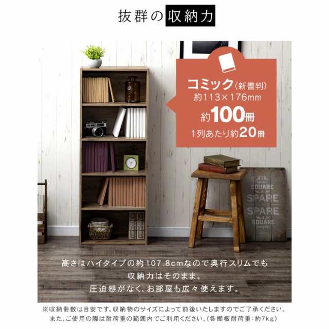 【2個セット】カラーボックス 棚 収納ケース 5段 収納ボックス コンパクトCBボックス CX-5U スリム コンパクト 本棚 コミックラック ディスプレイ ディスプレイラック 新生活 コンパクト シリーズ アイリスオーヤマの通販は