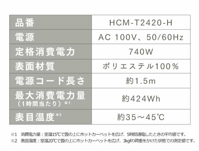 ホットカーペット 3畳 本体 アイリスオーヤマ 電気カーペット 3畳 HCM