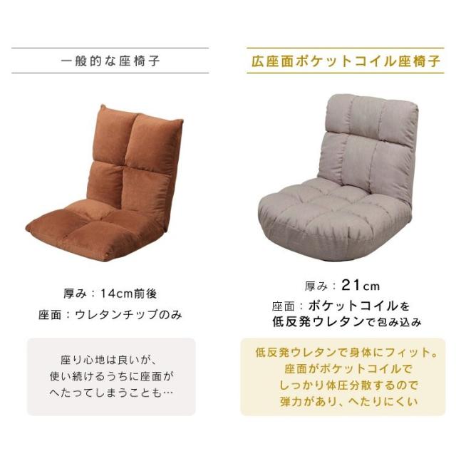座椅子 椅子 安い おすすめ 人気 イス チェア リクライニング ポケットコイル座椅子 ソファ ソファー 椅子 いす イス リクライニング おしゃれ ポケットコイル PCC-700 送料無料_9