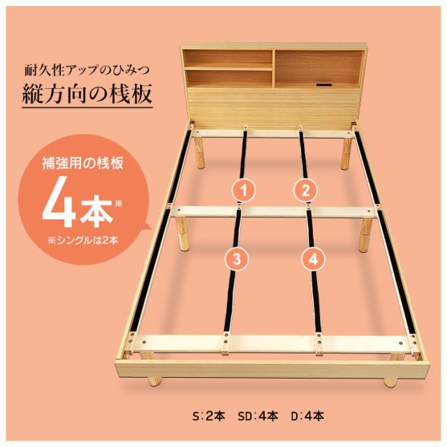 ベッド ダブル すのこベッドベッドフレーム アイリスプラザ 収納