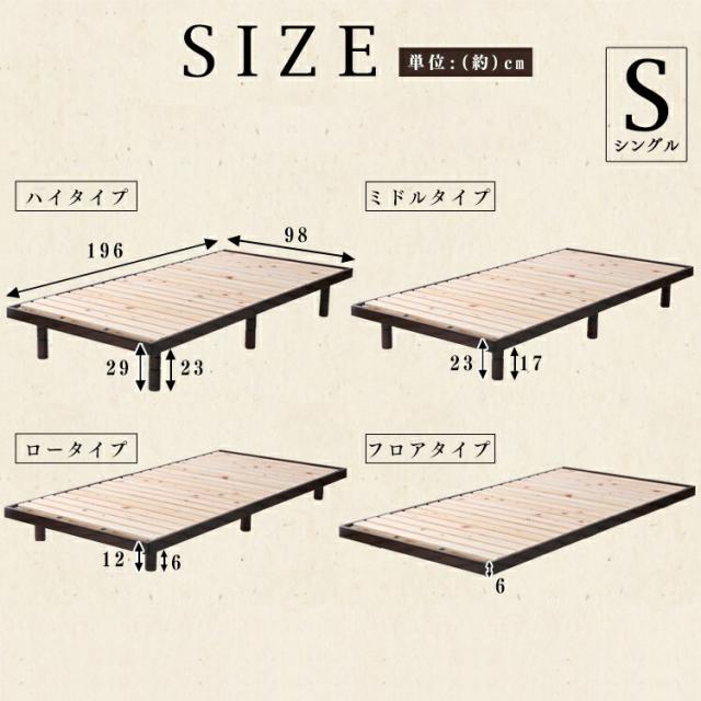 ベッド シングル マットレスセット ボンネルコイルマットレス ボンネルコイルマットレスセット マットレス付 すのこベッド 国産檜すのこベッド SB-4S ベッドフレーム 国産 ひのき 4段階高さ調整すのこベッド 天然木パイン材 高さ4段階 高さ調整_13
