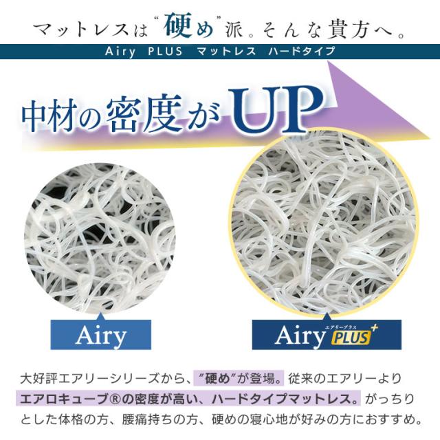 ★レビュー投稿でポイント還元★ マットレス シングル 三つ折り 折りたたみ 厚さ5cm 硬め 体圧分散 高反発 洗える 抗菌 防臭 立てかけ 通気性 湿気対策 お手入れ 簡単 リバーシブル オールシーズン 敷布団 来客用 アイリスオーヤマ エアリープラス ハードタイプ Airy APMH-S *