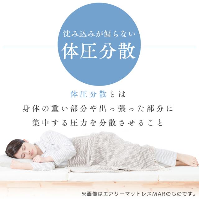 ★レビュー投稿でポイント還元★ マットレス シングル 三つ折り 折りたたみ 厚さ5cm 硬め 体圧分散 高反発 洗える 抗菌 防臭 立てかけ 通気性 湿気対策 お手入れ 簡単 リバーシブル オールシーズン 敷布団 来客用 アイリスオーヤマ エアリープラス ハードタイプ Airy APMH-S *