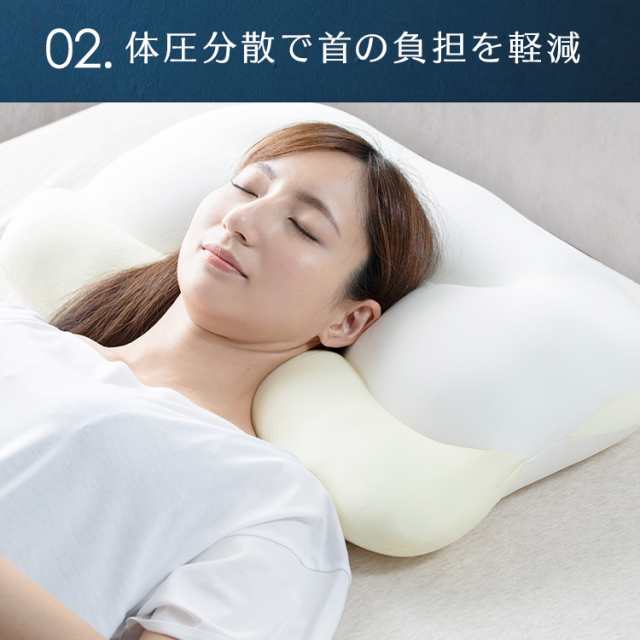 首と肩の負担を軽減する低反発枕セット - 枕