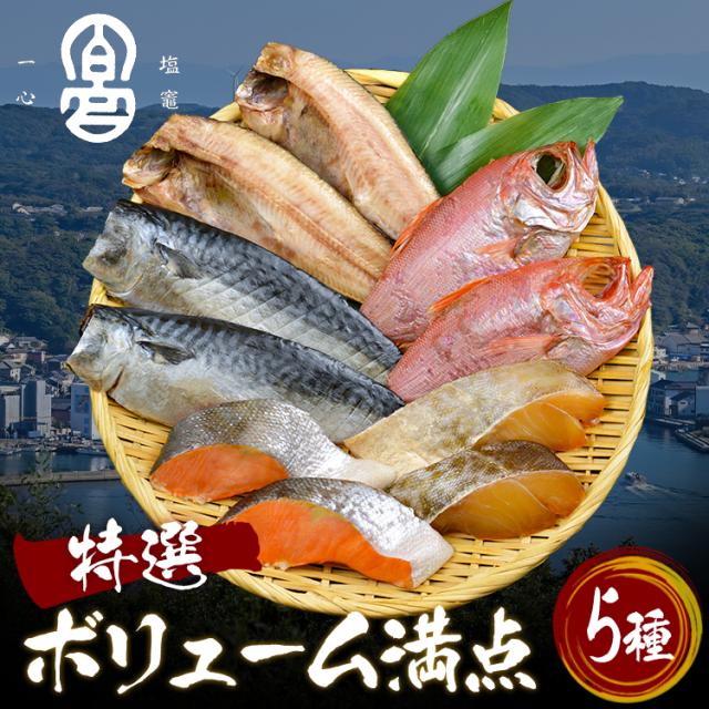 特選干物セット HK10-GP [代引不可] 干物 鯖 詰め合わせ ホッケ ひもの 間宮商店 宮城県 塩竃市 塩釜市 さば 金目鯛 真ホッケ 紅鮭 真鱈 送料無料