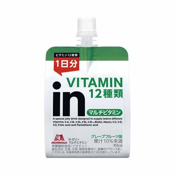 ゼリー インゼリー inゼリー マルチビタミン グレープフルーツ味 【36個】森永 inゼリー マルチビタミン インゼリー inゼリー マルチビタミン グレープフルーツ味 森永製菓 ゼリー飲料 機能性 栄養補給 送料無料  まとめ買い 森永製菓 健康食品の通販は