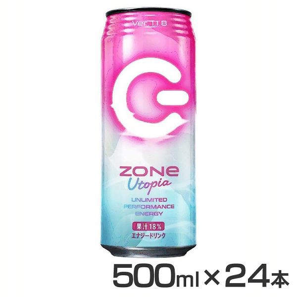 zone エナジードリンク ZONe Utopia 500ml缶 エナジー 飲料 炭酸 飲料