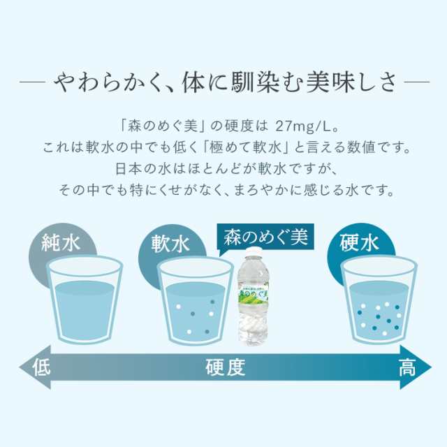 1本約49円！】水 500ml 48本 天然水 森のめぐ美 500mL 48本 森の恵み 森のめぐみ ビクトリー 【代引き不可】ミネラルウォーター 軟水  の通販はau PAY マーケット - 暮らし健康ネット館