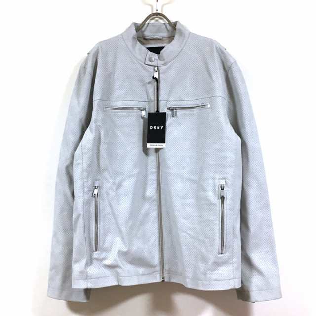 DKNY ダナ キャラン ニューヨーク PERFORATED FAUX LEATHER RACER JACKET シングル ライダース ジャケット 長袖 DX1MU464 メンズ 送料無の通販はau PAY マーケット SLAB au PAY マーケット-通販サイト