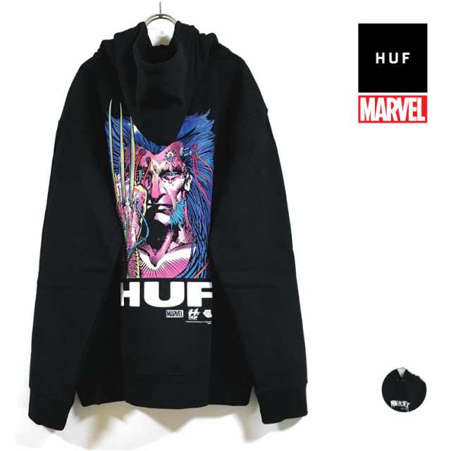 HUF ハフ × MARVEL マーベル コラボ WEAPON X P/O HOODIE パーカー 長袖 裏起毛 メンズ 送料無料の通販は