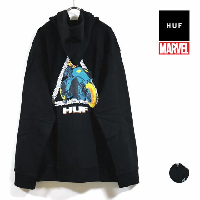 HUF ハフ × MARVEL マーベル コラボ GHOST RIDER TT P/O HOODIE ...