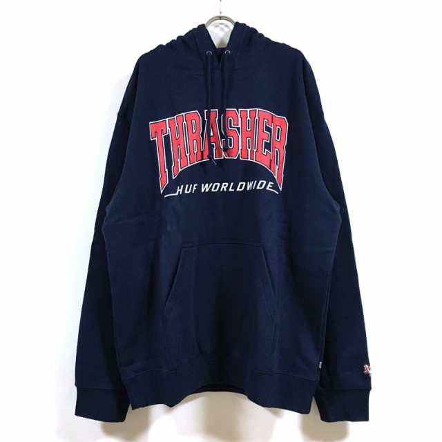 HUF ハフ × THRASHER スラッシャー コラボ BAYVIEW PO HOODIE パーカー