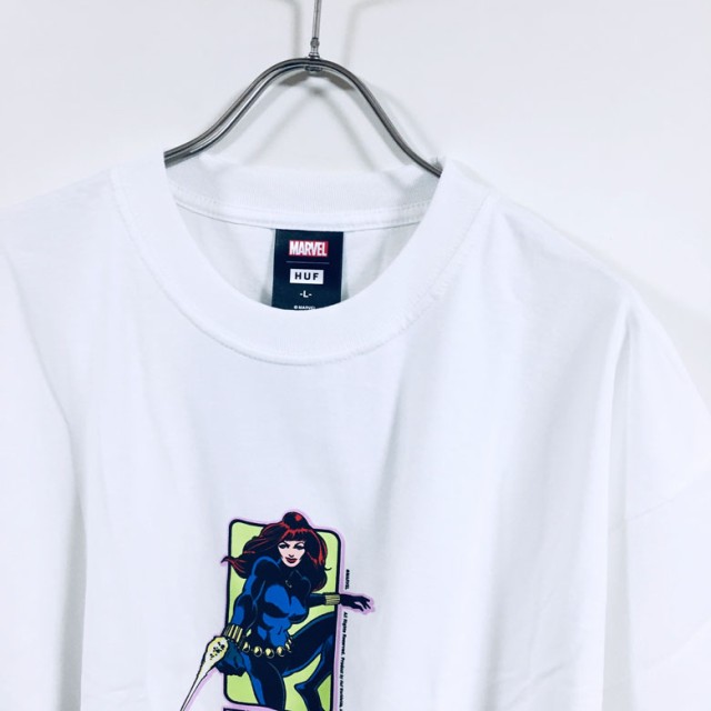 HUF ハフ × AVENGERS アベンジャーズ コラボ BLACK WIDOW 半袖 Tシャツ