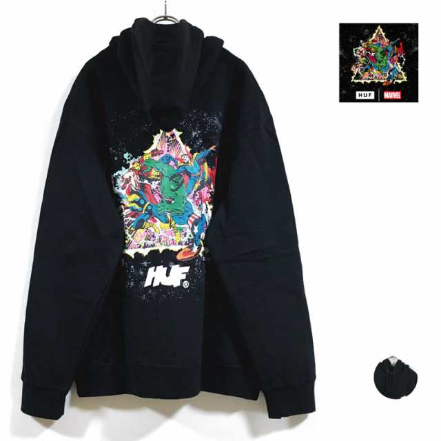 HUF ハフ × AVENGERS アベンジャーズ コラボ COSMIC ASSEMBLAGE HOODIE パーカー 長袖 裏起毛 メンズ  送料無料の通販はau PAY マーケット - SLAB | au PAY マーケット－通販サイト