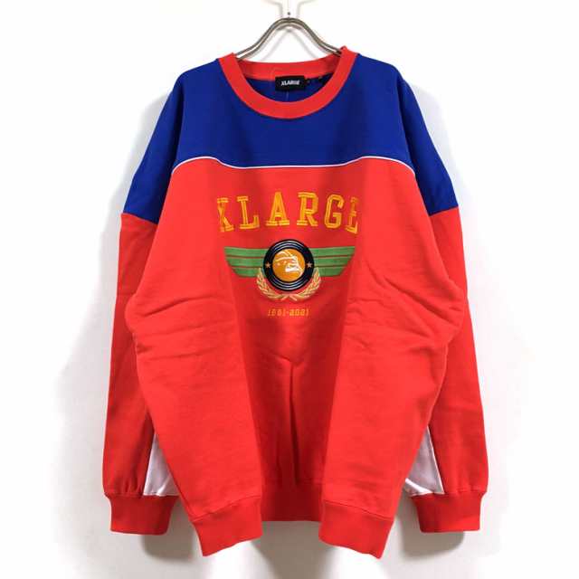 XLARGE エクストララージ PILOT LOGO PANELED CREWNECK SWEAT ...