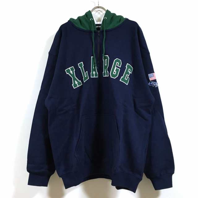 XLARGE エクストララージ ハーフジップパーカー - パーカー