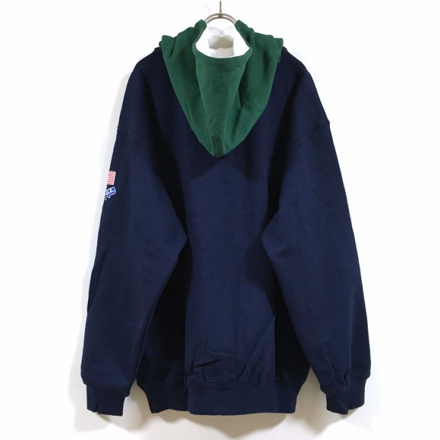 XLARGE エクストララージ CONTRAST COLOR HALF ZIP HOODED SWEAT