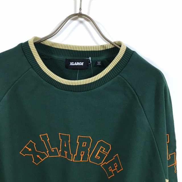 XLARGE エクストララージ TWO TONE COLLEGE LOGO CREWNECK SWEAT