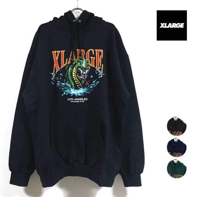 XLARGE エクストララージ DRAGON PULLOVER HOODED SWEAT パーカー 長袖 メンズ 送料無料