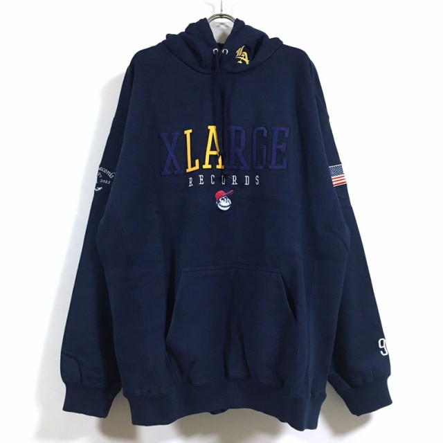 XLARGE エクストララージ XL LABEL SOUVENIR HOODED SWEAT パーカー 長袖 メンズ 送料無料