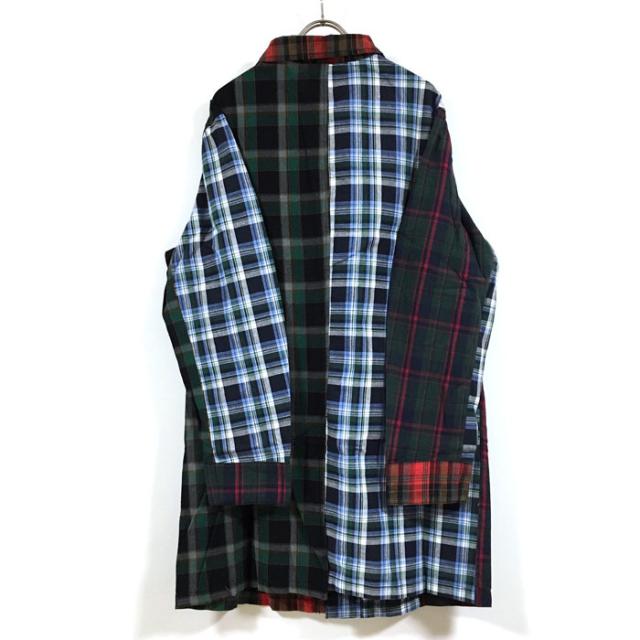 クレイジー チェックシャツ ショップコート 長袖 メンズ 送料無料 ロング チェック シャツ ステンカラーコート ステンカラー ロング丈 コの通販はau Pay マーケット Slab