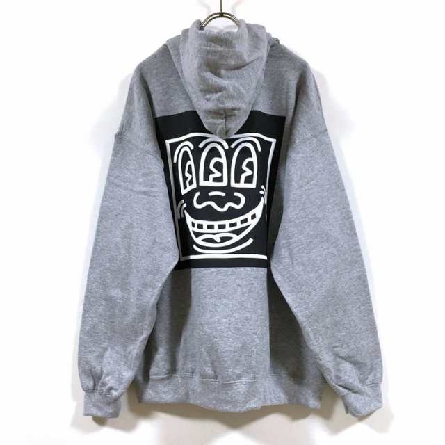 Keith Haring キース ヘリング × HeM ヘム コラボ ビッグシルエット プルオーバー パーカー 裏起毛 長袖 1907 メンズ  送料無料 オーバー