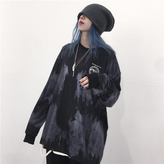 病みかわいい ゴシック ｔシャツ 長袖 ユニセックス ルーズ カジュアル 病み可愛い 10代 代 原宿系 ストリート系 オルチャンの通販はau Pay マーケット Ladies Seasonz Shop