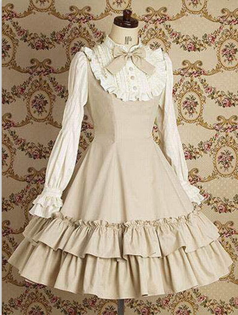 ゴスロリ お嬢様ワンピース 長袖 袖コン レトロ調 メイド プリンセス フリル 夢可愛い 病み可愛い ゴシック ロリータの通販はau Pay マーケット Ladies Seasonz Shop