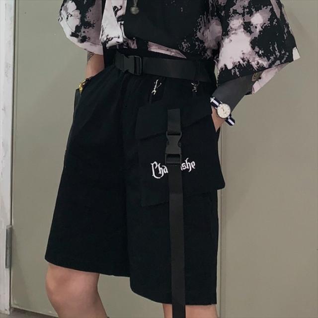 ゴスロリ ハーフパンツ ショートパンツ バックル サイドポシェット ゴスロリ ブラック 病みかわいい ビジュアル系 の通販はau Pay マーケット Ladies Seasonz Shop