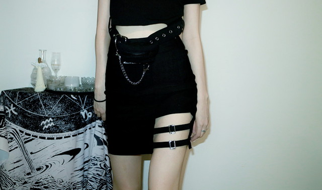 ミニスカート ガーターベルト ハードガール 病みかわいい ゴスロリ系 原宿系 オルチャン の通販はau Pay マーケット Ladies Seasonz Shop