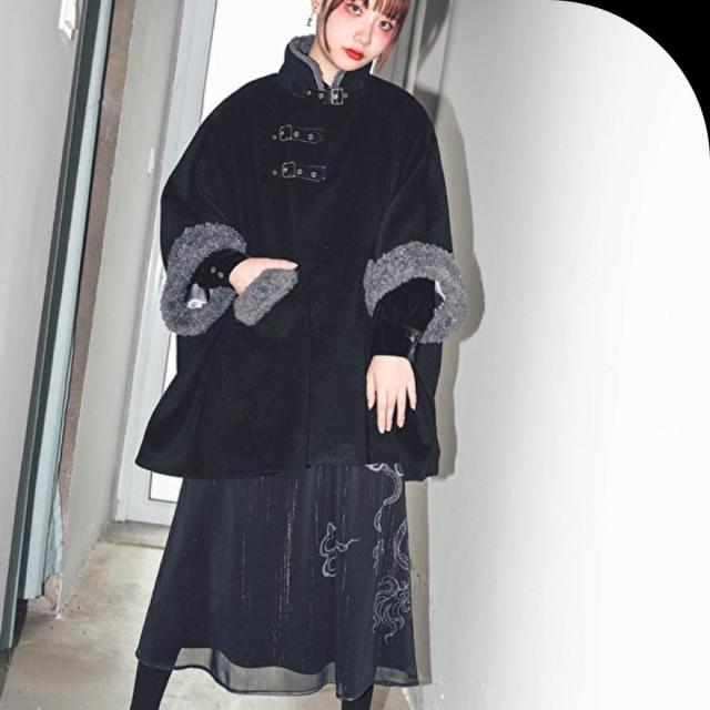SEASONZ 古怪舎 山海経 サブカル系 コート 羽織り ボア 病み可愛い
