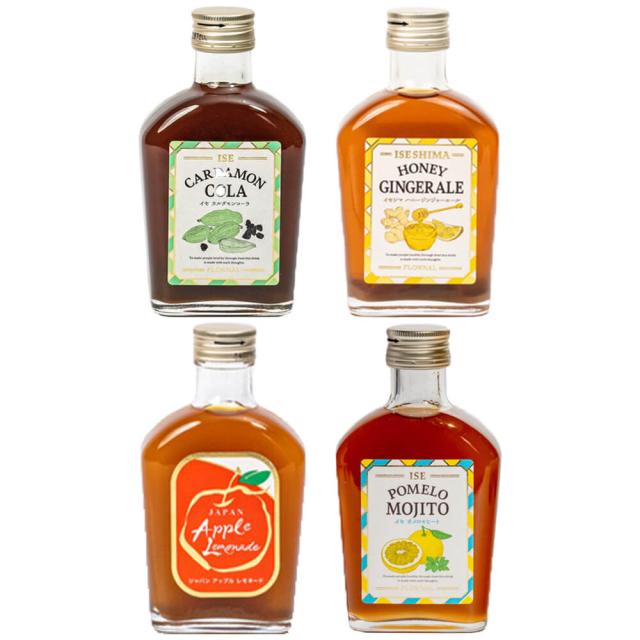 [計4本]クラフトドリンク4種セット(イセカルダモンコーラ/イセシマハニージンジャーエール/ジャパンアップルレモネード/イセポメロモヒート) 送料無料　クラフトコーラの通販は