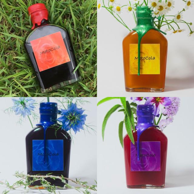 [4種セット]MotoCola 深紅(レッド)・純白(ホワイト)・瑠璃(ブルー)・紫紺(パープル) 200ml×各1本 クラフトコーラ 送料無料(沖縄・離島を除く)の通販は