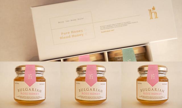 蜂和産業　ギフトセット（ブルガリア産ローズはちみつ120g×3）