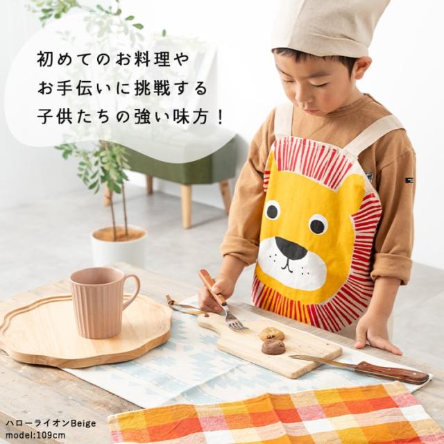 エプロン キッズ 男の子 女の子 三角巾 セット 子ども 子供用 かぶる