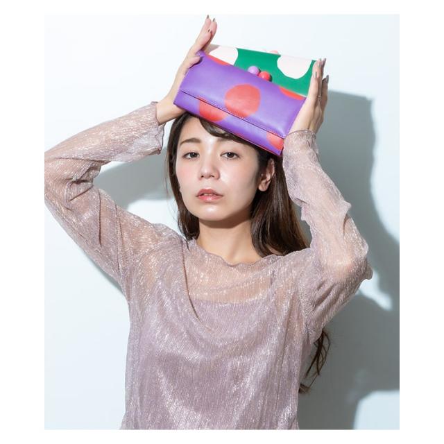 財布 レディース 長財布 ブランド ツモリチサト tsumori chisato CARRY がま口 ドット おしゃれ 大人 かわいい ノベルティポーチ付き プレゼント ギフト_4