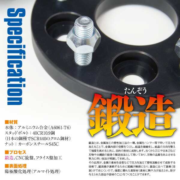 ダイハツ タント/カスタム L350/360 PCD変換スペーサー 4H 4穴 ピッチ1.5 P1.5 厚さ 20mm PCD100 →  PCD114.3 ハブ内径60.1 2枚セット【の通販はau PAY マーケット - アズーリプロデュース | au PAY マーケット－通販サイト