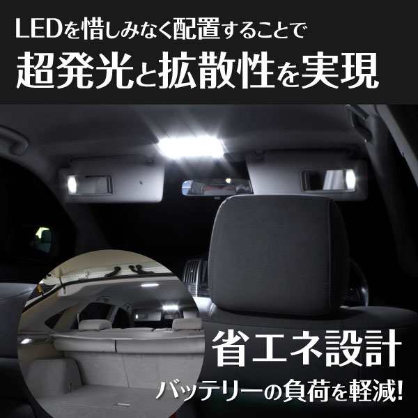 LEDルームランプ エクストレイル T32 H25.12~ サンルーフ無し車用 専用設計 セカンド ラゲッジ バニティ 46LED｜au PAY  マーケット