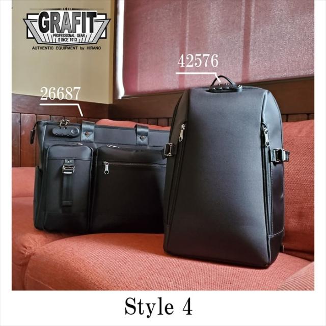 ビジネスバッグ リュック バックパック メンズ レディース A4 ダイヤルロック付き D-バッグ ブランド GRAFIT No:42576 タブレット 対応 セキュリティー 自転車 通勤 通学 出張 鞄倶楽部_5