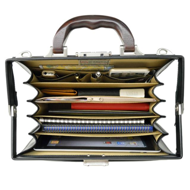 ミニダレス ビジネスバッグ B5 30cm J.C.HAMILTON No:22312 天然木手ハンドル 日本製 高級感