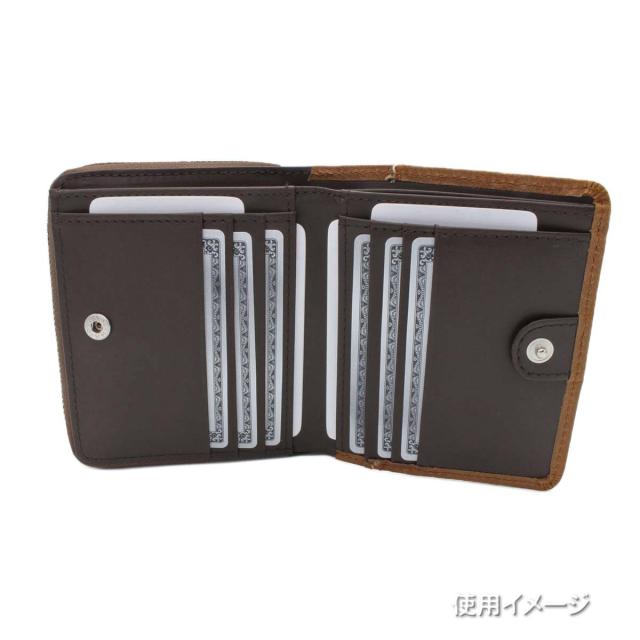 リー 財布 二つ折り 深札入れ サイフ 牛革 No:520528 クロ レザー ウォレット ラウンドファスナー 小銭入れ カードポケット リー 財布 二つ折り 深札入れ サイフ 牛革 No:520528 チョコ レザー