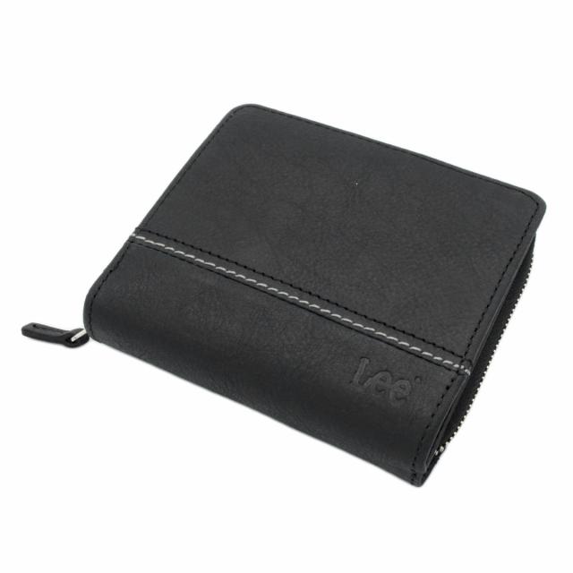 リー 財布 二つ折り 深札入れ サイフ 牛革 No:520528 クロ レザー ウォレット ラウンドファスナー 小銭入れ カードポケット リー 財布 二つ折り 深札入れ サイフ 牛革 No:520528 チョコ レザー