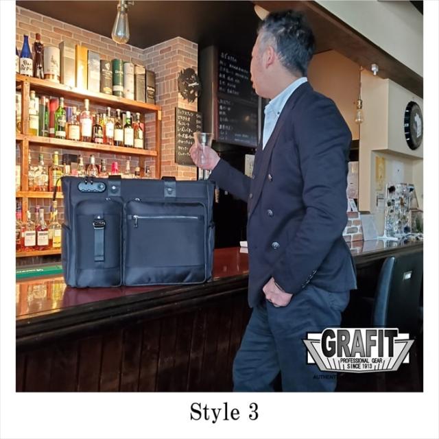 ビジネストートバッグ ブリーフケース メンズ レディース A3 ダイヤルロック付き ビジネスバッグ ブランド GRAFIT No:26687 タブレット キャリーオン 対応 セキュリティー 通勤 通学 出張 鞄倶楽部_4