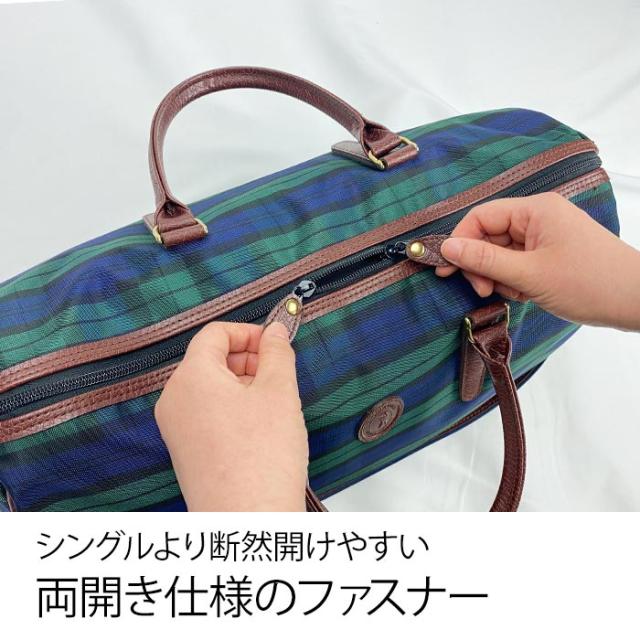 ボストンバッグ トラベルバッグ 旅行鞄 おしゃれなチェック柄 メンズ レディース 軽量 2WAY 一泊 日本製 豊岡製鞄 ブランド CACCIATORE 31135 旅行 ゴルフ バス旅行 鞄倶楽部_13