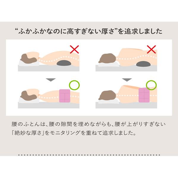 羽毛ふんわり腰のふとん (送料無料) 羽毛布団 温活 腰サポート 運転 仕事 リモートワーク ふとん 羽毛 保温 キルト縫製 アウトドア キャンプ プロイデア PROIDEA_6