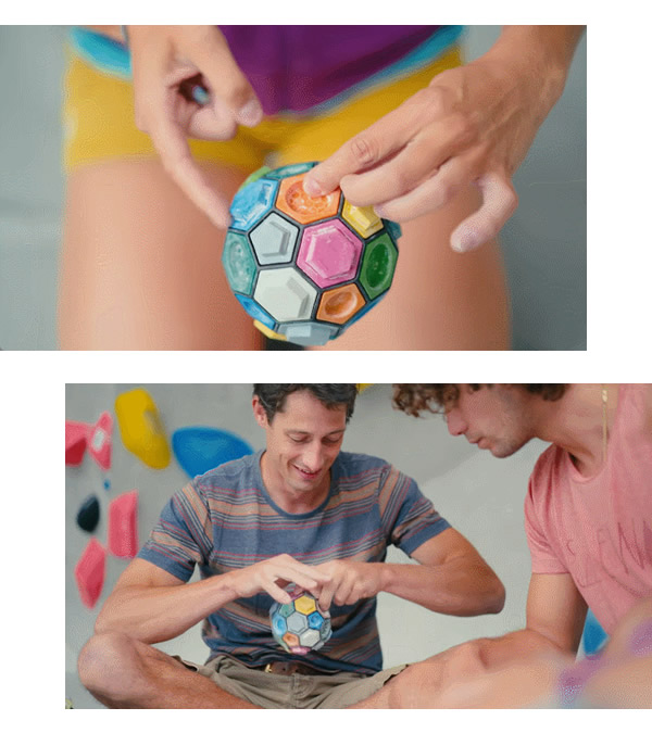 ボルダリング知略ゲーム Boulderball ボルダーボール (送料無料) ボルダリング クライミング トレーニング 知育 パズル 集中力 バランス感覚 創造力 集中力 思考力 指先 筋力 握力 子供 大人 知略ゲーム 暇つぶし ゲーム_2