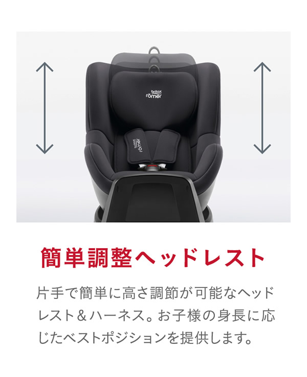 【正規販売店／4年保証】ブリタックス レーマー デュアルフィックス プラス サーモイーモデル (送料無料) チャイルドシート R129適合 360度回転式 新生児 4歳 Britax Romer DUALFIX PLUS_11
