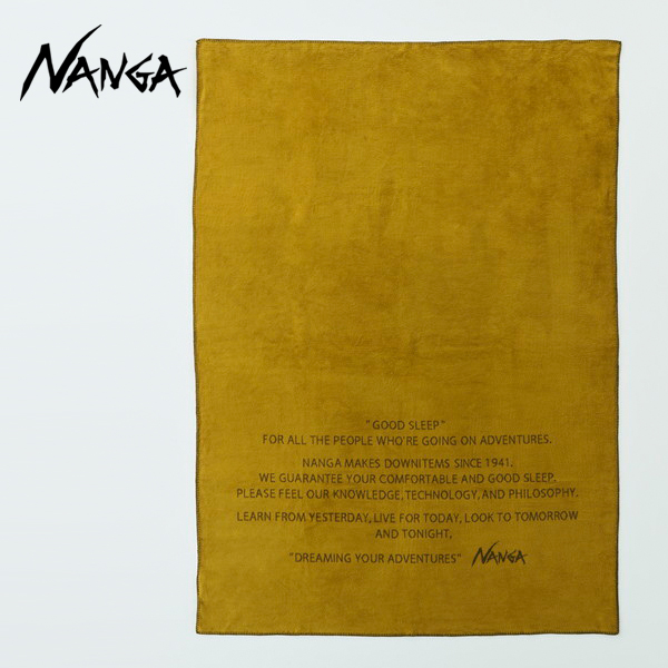 GOOD SLEEP MONOCHROME COTTON BLANKET シングル ベージュカーキ S SINGLE BEIGE KHAKI NZ2254-4C422 N1HAGIs4 NANGA